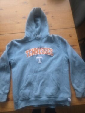 Tennessee Arch Logo Hoodie in Dusty Blue